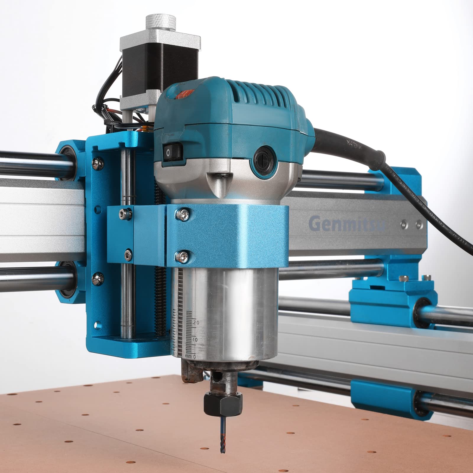 Genmitsu 65mm Diameter Aluminum CNC Spindle Holder Spindle Mount for 3018-PRO, 4040 Series, 3020-PRO MAX V2, 3018-PROVer V2 CNC Machine