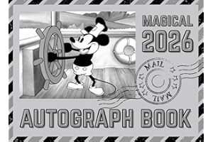 Autograph Book With Inspirational Quotes: A Gift for Children to Collect Signatures of Characters, Photos and Theme Park Memo