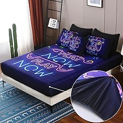 JQinHome Full Gamer Comforter Set 8 Piece Bed in A