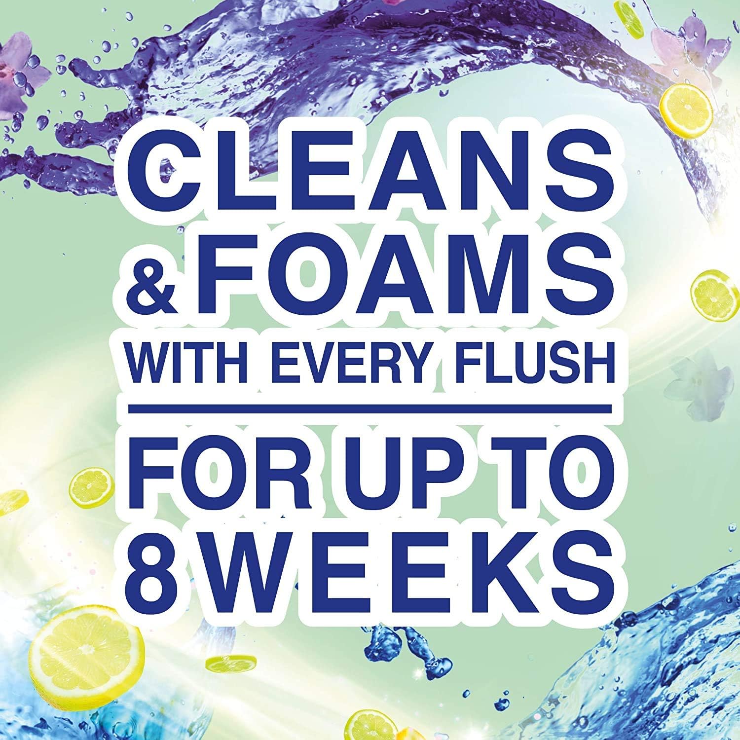 Bloo In Cistern Twin Blocks Citrus Zest with Long Lasting Anti-Limescale Cleaning, Foaming & Clear Water 10 x 2 Pack - Image 5