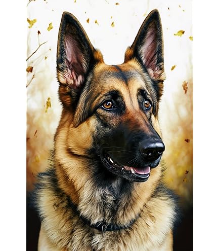 DIY 5D Diamantmalerei – German Shepherd Bild 60x100 Cm, Full Drill