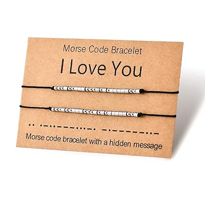 Handmade Morse Code Couples Matching Bracelets Kuwait Ubuy