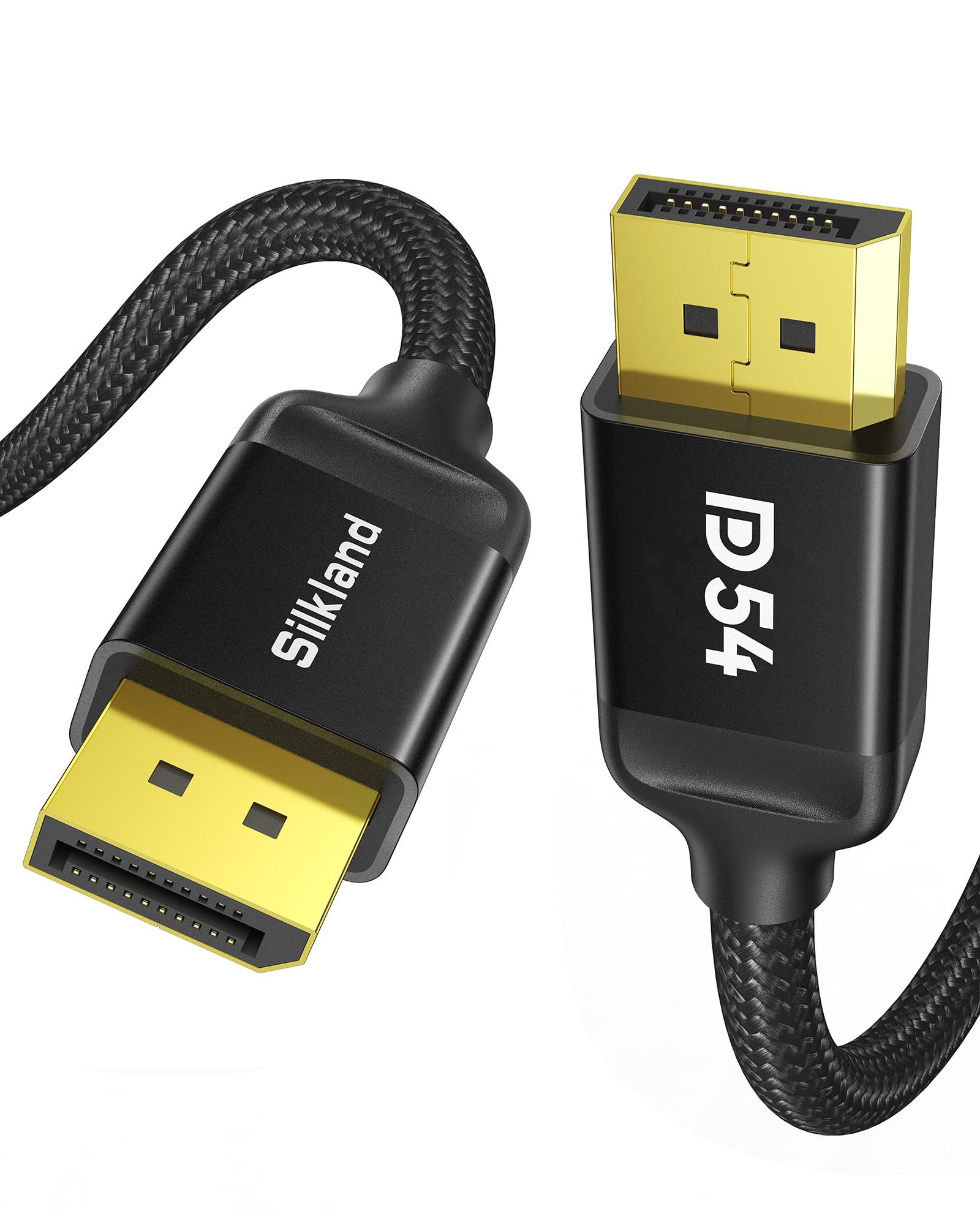 Silkland Long DisplayPort 2.1 Cable 15FT, 54Gbps DP2.1 Cable, 16K@30Hz HDR