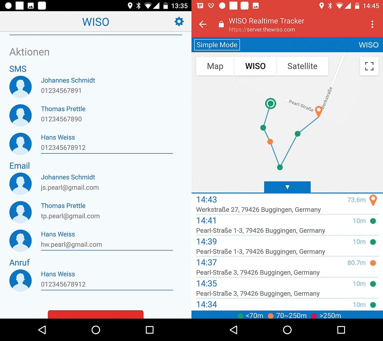 Helpid Notrufknopf Notruf Taster Alarmpfeife Standort Ubermittlung An 3 Kontakte Pfeife App