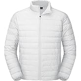 MAGCOMSEN Men's Puffer Jacket Lightweight Warm Winter Coats Water Repellent Windproof Insulated Jacket