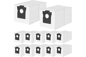 12 Pack Dust Bags for Dreame L50/L40/L40s/L20/L10s/L10/L10s Pro Ultra, D10 Plus Gen 2, X30X40/X50 Ultra, for Mova E40/P10/P50