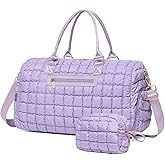 Duffle Bag for Travel, Weekender Bag with Shoe Compartment, Carry On Overnight Bag for Women with Toiletry Bag, Gym Bag with Wet Pocket, Hospital Bags for Labor and Delivery Beige