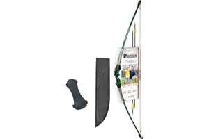 Bear Archery Goblin Bow Set for Youth, Recommended Ages 4-7, Ambidextrous, Continuous Draw Weight Up to 15-18 lb., Continuous Draw Length Up to 22-24-inches