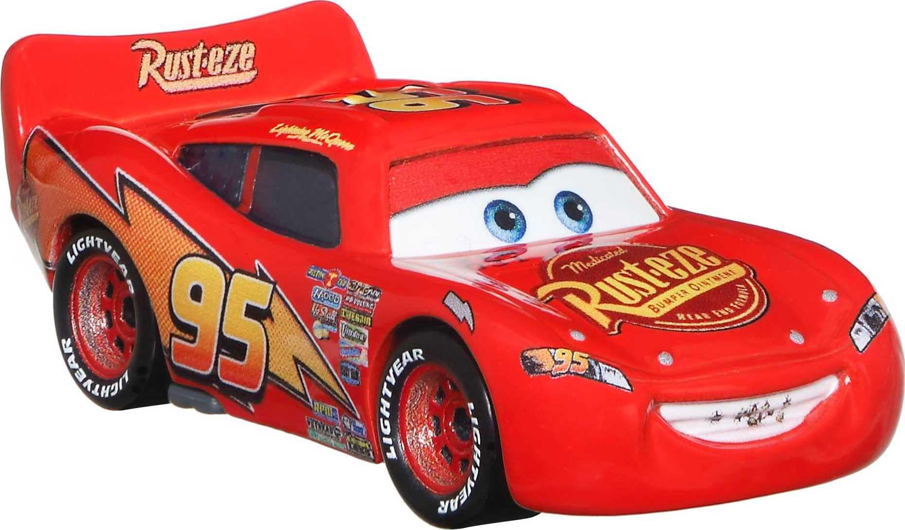 Disney and Pixar Cars 1:55 Scale Die-Cast Vehicles, Collectible Toy Cars, DXV29