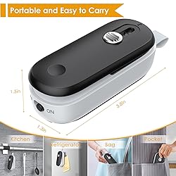 FEPPO Mini Bag Sealer, 2 in 1 Heat Sealer with