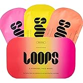 LOOPS Glow Gang Mask Set – Weekly Reset for Rejuvenation, Double Take for Energized Skin, Sunrise Service for – Hydrating and Pore Refining – Safe for Sensitive Skin - Hydrogel Face Masks - 3pc
