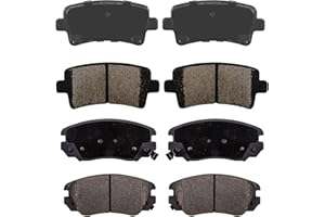 EXPPOWER Replacement for Front and Rear Premium Ceramic Brake Pads 2013-2016 Malibu 2014-2020 Chevy Impala(D1421 D1430)