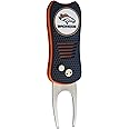 Team Golf NFL Switchblade Divot Tool with Double-Sided Magnetic Ball Marker, Features Patented Single Prong Design, Causes Less Damage to Greens, Switchblade Mechanism