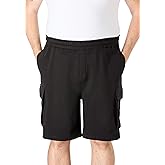KingSize Men's Big & Tall 10" Fleece Cargo Shorts