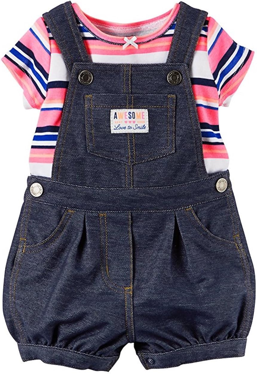 baby girl shortalls