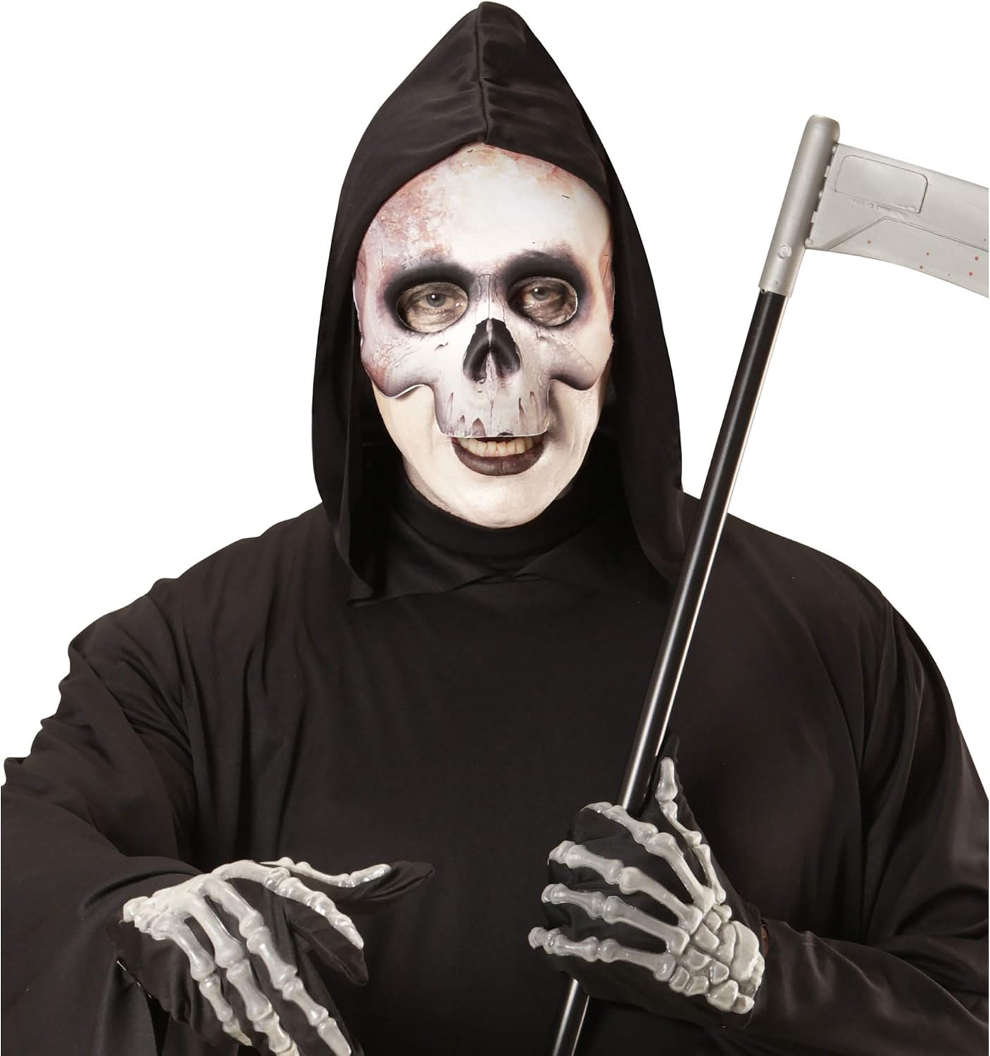 Widmann CHINLESS FABRIC MASK - SKULL, Skeleton - Image 4