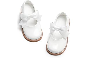 PHIRAMIN Toddler Girl Mary Jane Dress Oxford Shoes-Little Girl School Uniform Shoes for Wedding Party