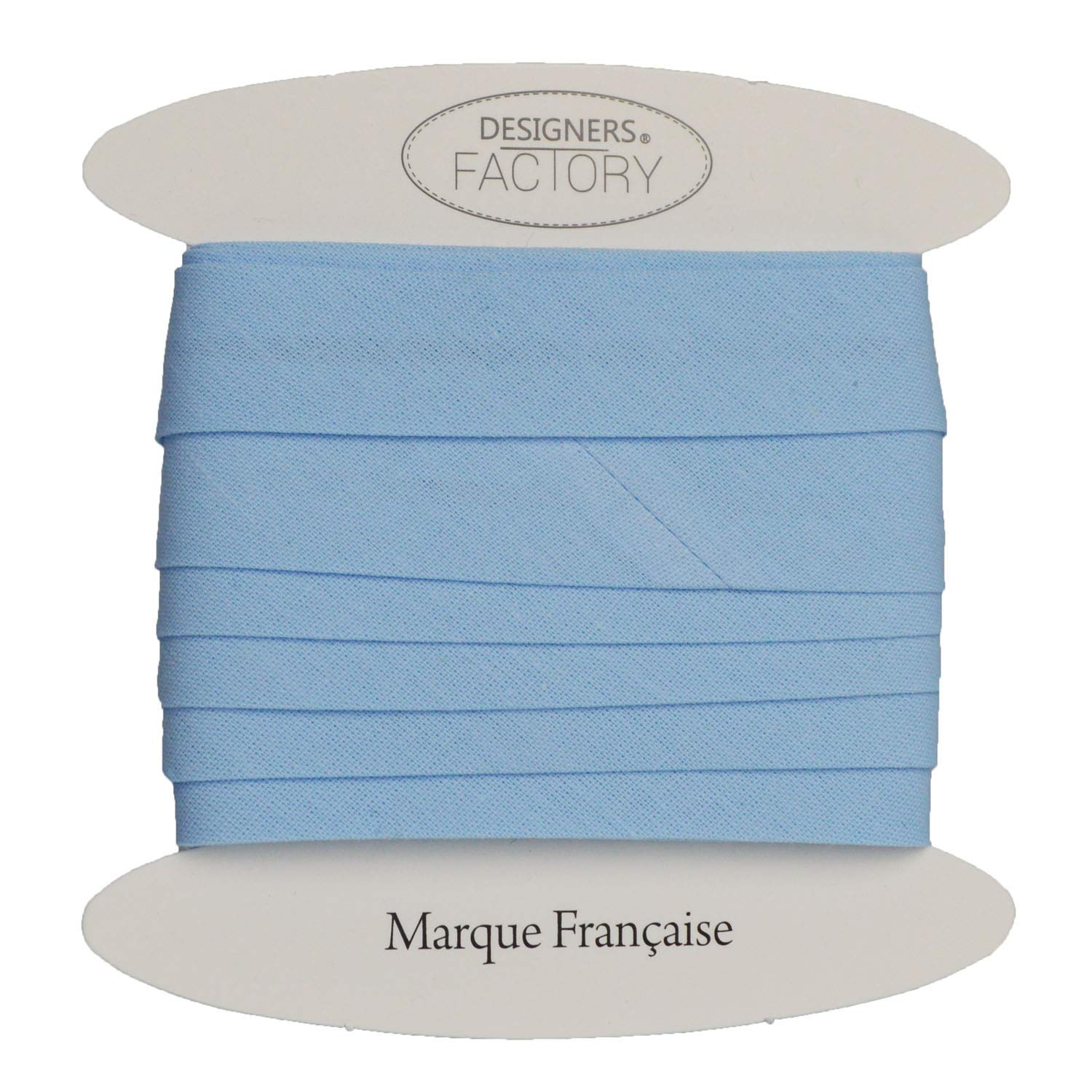 designers-factory Beautiful Quality Plain Cotton Bias Binding - Cotton Bias Binding - available in several colours and two sizes (By 5 meters, Baby blue)