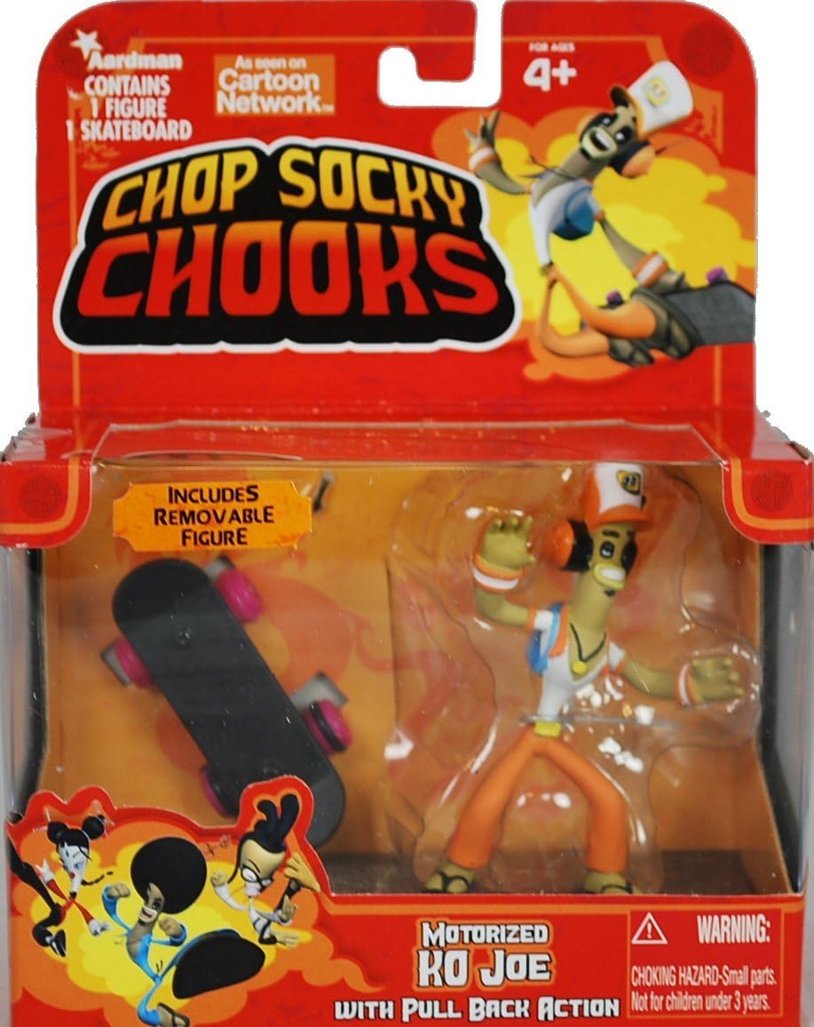 Chop Socky Chooks Motorized K0 Joe with Skateboard and Pull Back Action by AARDMAN