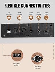 UISCOM 88 Key Weighted Home Digital Piano- Wooden