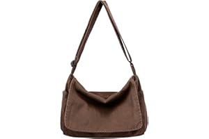 BEFUNIRISE Canvas Messenger Bag for Women Men Vintage Satchel Bag Aesthetic Crossbody Shoulder Bag Casual Sling Bag