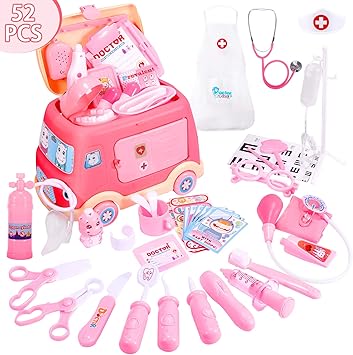 Joylink Arzt Spielzeug 52 Teile Medizinisches Spielzeug Kinder Arztkoffer Spielzeug Dentist Doktor Set Medizinische Kit Doktor Spielset Rollenspiel Lernspielzeug Spielzeug Geschenke Fur Kinder Amazon De Spielzeug