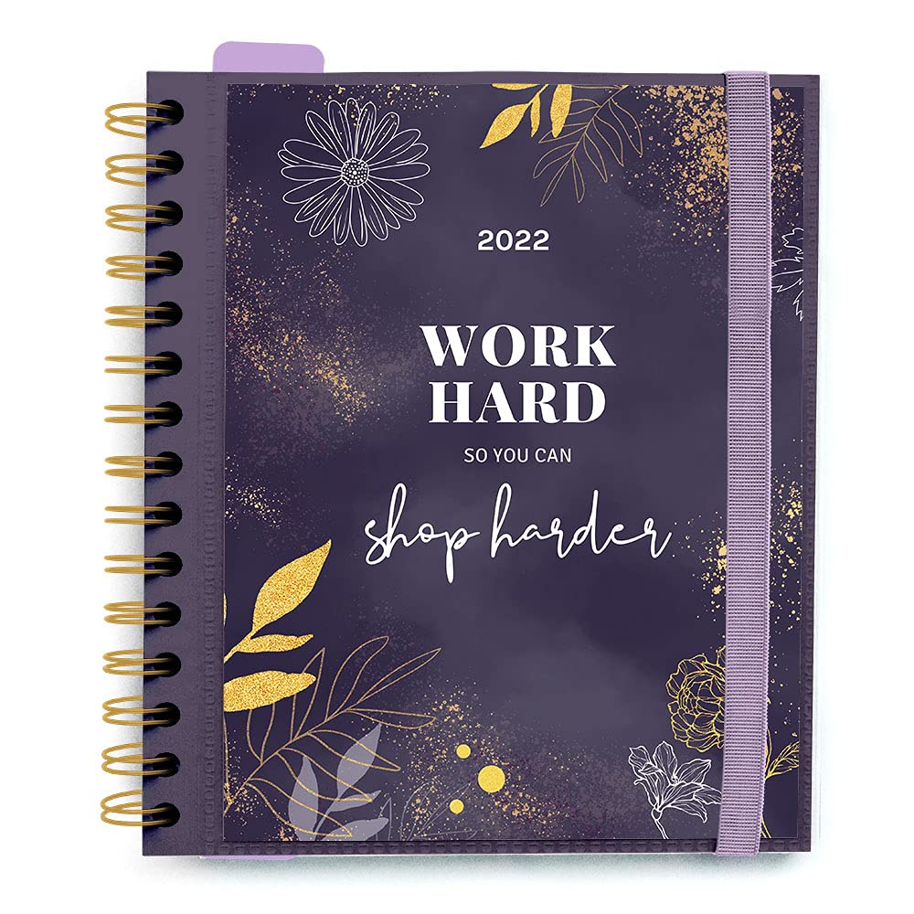 Grupo Erik Official Glitter 2022 Diary Day To Page - 12 Months Planner January 2022 - December 2022 - Glitter Diary 2022 Daily Planner, AAEDPM2207