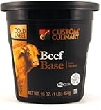 Custom Culinary Gold Label Low Sodium Base, Beef, 1 Pound