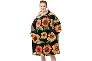 LetsFunny Blanket Hoodie,Oversized Wearable Sherpa Fleece Blanket Sweatshirt,Super Soft Warm Cozy with Giant Pocket,Gifts for Women Men Adults Teenagers Kids, One Size Fits All