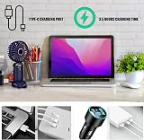 Jsdoin Handheld Fan USB Rechargeable 5 Speeds 5000mAh DarkBlue view 6