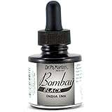 Dr. Ph. Martin's Bombay India (7BY) Ink Bottle, 1.0 oz, Black