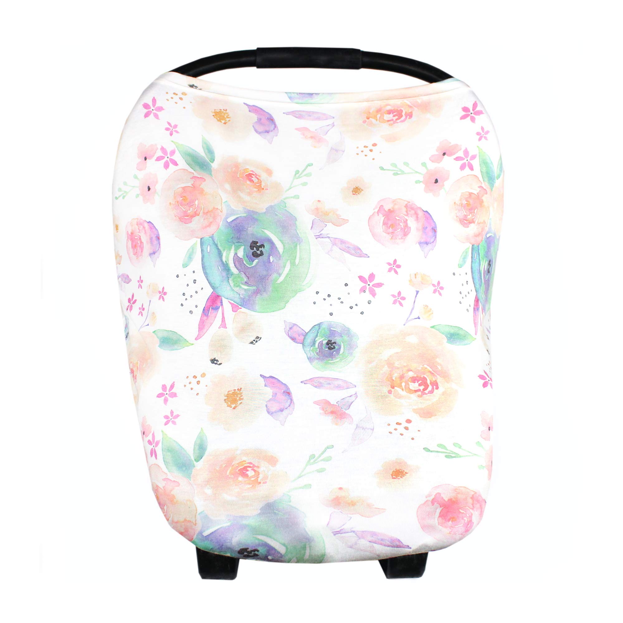 Copper Pearl Baby Car Seat Cover Canopy and Nursing Cover Multi-Use Stretchy 5 in 1 Gift "Bloom"