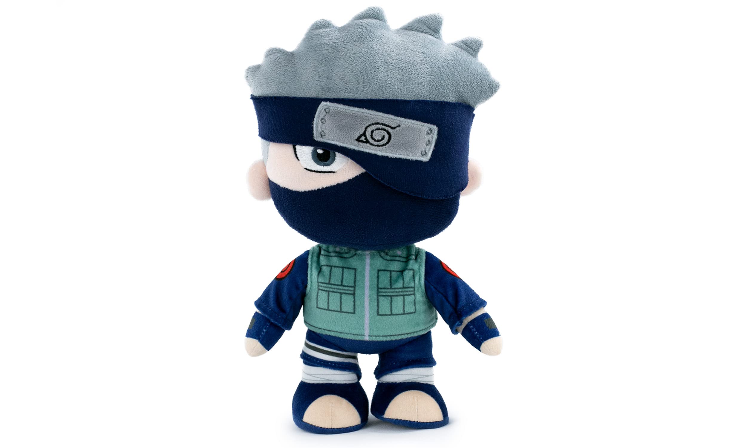 BARRADO Soft Toy of the Characters of Naruto 25cm, 9'84" - Naruto, Kakashi, Sasuke, Kurama, Naruto Six Path - Super Soft Quality (Kakashi) — image 1