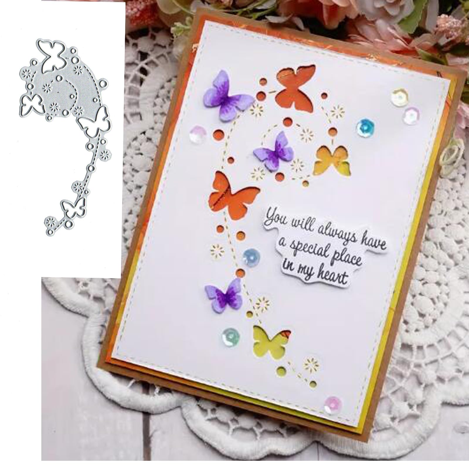 LOTS OF BUTTERFLY METAL DIE CUTS FOR CARD MAKING, CHRISTMAS DECORATIVE EMBOSSED PAPER CRAFT