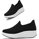 Oude Slip On Sneakers Women Comfortable | Womens Orthopedic Slip On Shoes Traveling | 2 Inch Rocker Bottom