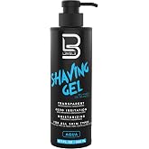 L3 Level 3 Clear Shaving Gel for Men, Non-Foaming, Aqua, 16.9 fl oz | Shave gel for straight razors, moisturizing formula, refreshing scent, no hot towel required, barber or home use