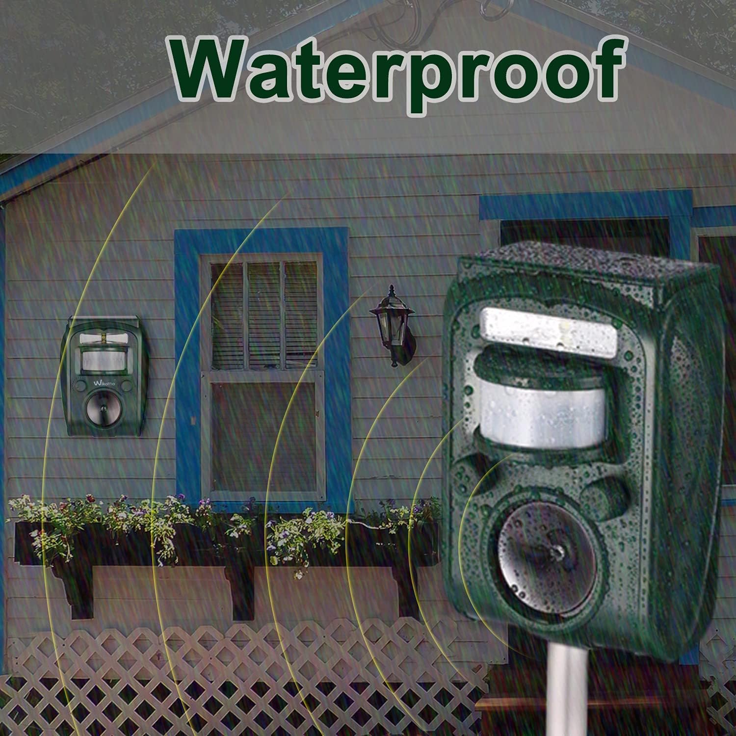 Abilly 2021 Solar Ultrasonic in Repellent Defender Rat, Squirrel, Deer, Raccoon, Skunk, Rabbit, Mole, Dog, Cat, Waterproof2 : Garden & Outdoor