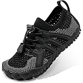 STELLE Water Shoes for Kids Girls Boys Barefoot Shoes with Adjustable Laces Quick Drying Beach Sports Non Slip Swimming Hiking