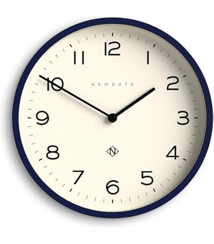 Amazon.com: NEWGATE® Number Four Theatre Wall Clock | Modern Round