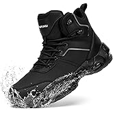 KEFUWU Men's Military Tactical Boots 6 Inch Waterproof Breathable Lightweight Combat Shoes for Work Hiking Durable Cushion Support