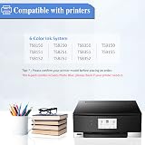 SHUOLEI 580XXL 581XXL Compatible Ink Cartridges for Canon PIXMA TS8350 6-Pack view 2