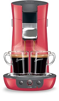 Senseo HD7825/82 Viva Café Kaffeepadmaschine (1 - 2 Tassen gleichzeitig) rot