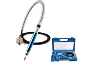 Valianto 1/8" (3mm) Air Micro Grinder, Pneumatic Pencil Die Grinder, 58000 RPM Free Speed