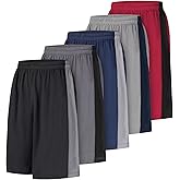 LukBerd Men's Long Athletic Shorts Basketball Gym Quick Dry Camo Shorts with Pockets