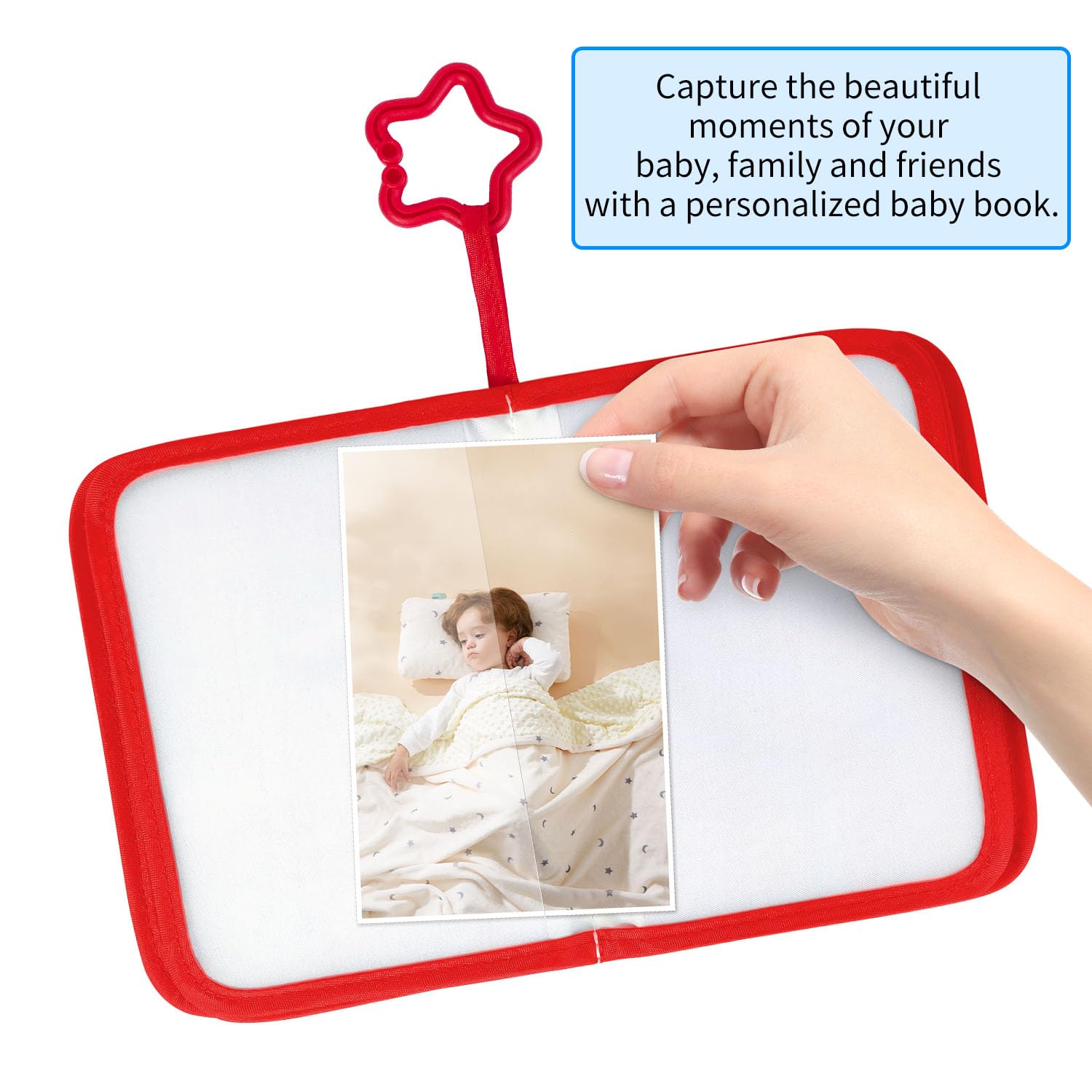 Baby First Year Baby Memory Book-Personalized Baby Photo Album for First Year Memories,Durable & Multi-Functional,Perfect for Capturing Precious Moments (Rainbow)