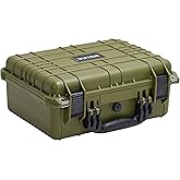 MEIJIA Portable All Weather Waterproof Camera Case With Foam,Fit Use of Drones,Camera,Equipments,Pistols,15.98x12.99x6.85inches