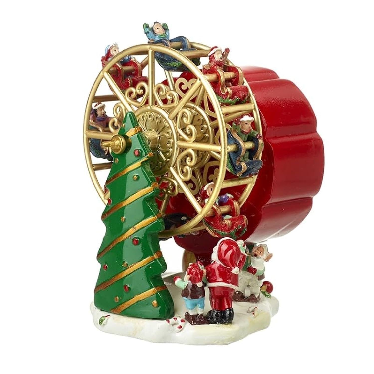 Heaven Sends Spinning Santa Ferris Wheel 14cm Music Box Sculpture