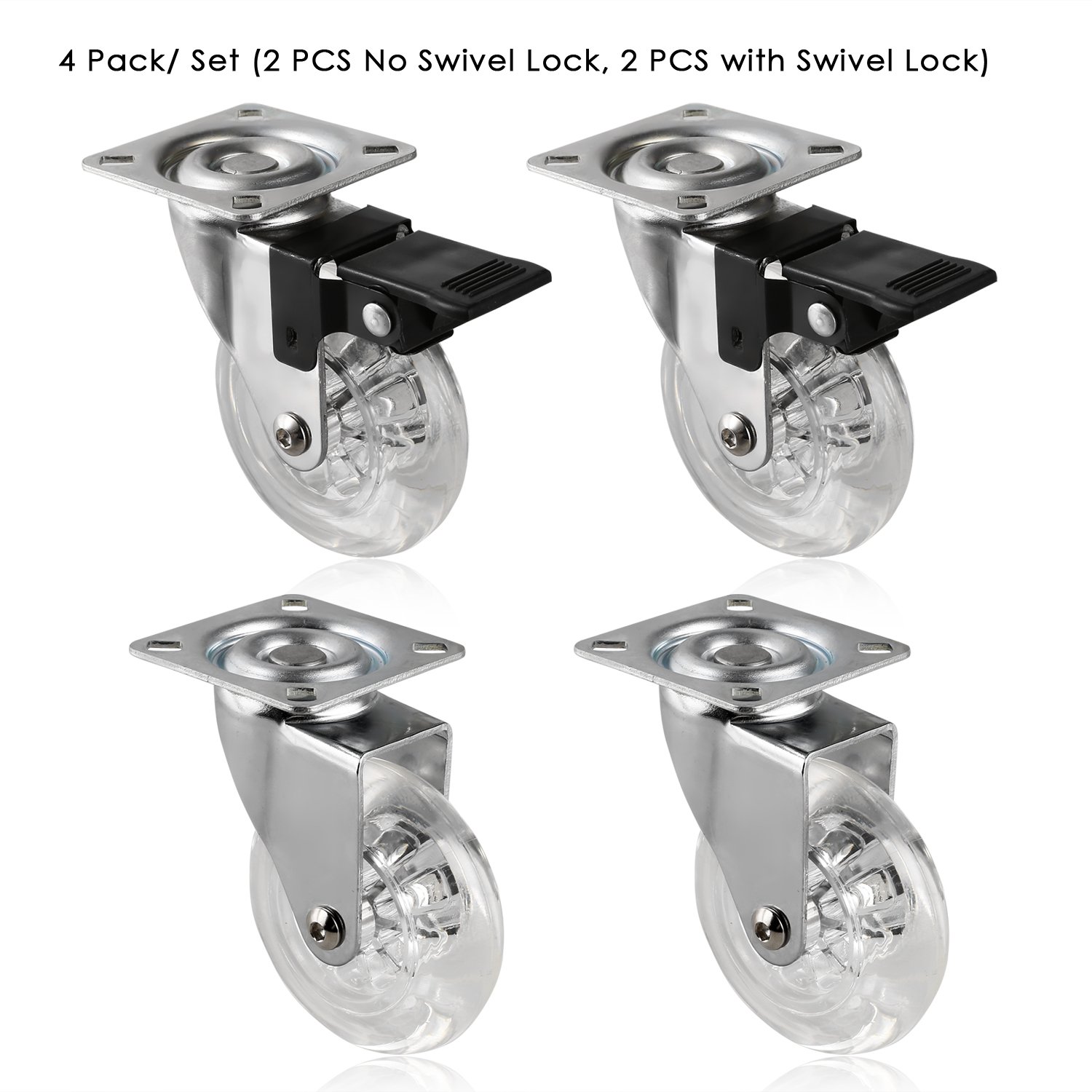 Ruote Girevoli Per Carichi Pesanti Con Doppio Cuscinetto, 100 Mm, Per Carrelli Per Mobili, Regno Unito - Italia - Foto 8