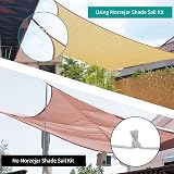 Morzejar 40pc Sun Shade Sail Fixing Kit 304 Stainless Steel M6 Black view 4