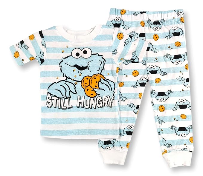 Buy Cookie Monster Pajamas 2Piece Still Hungry PJ Set for Baby Boys
